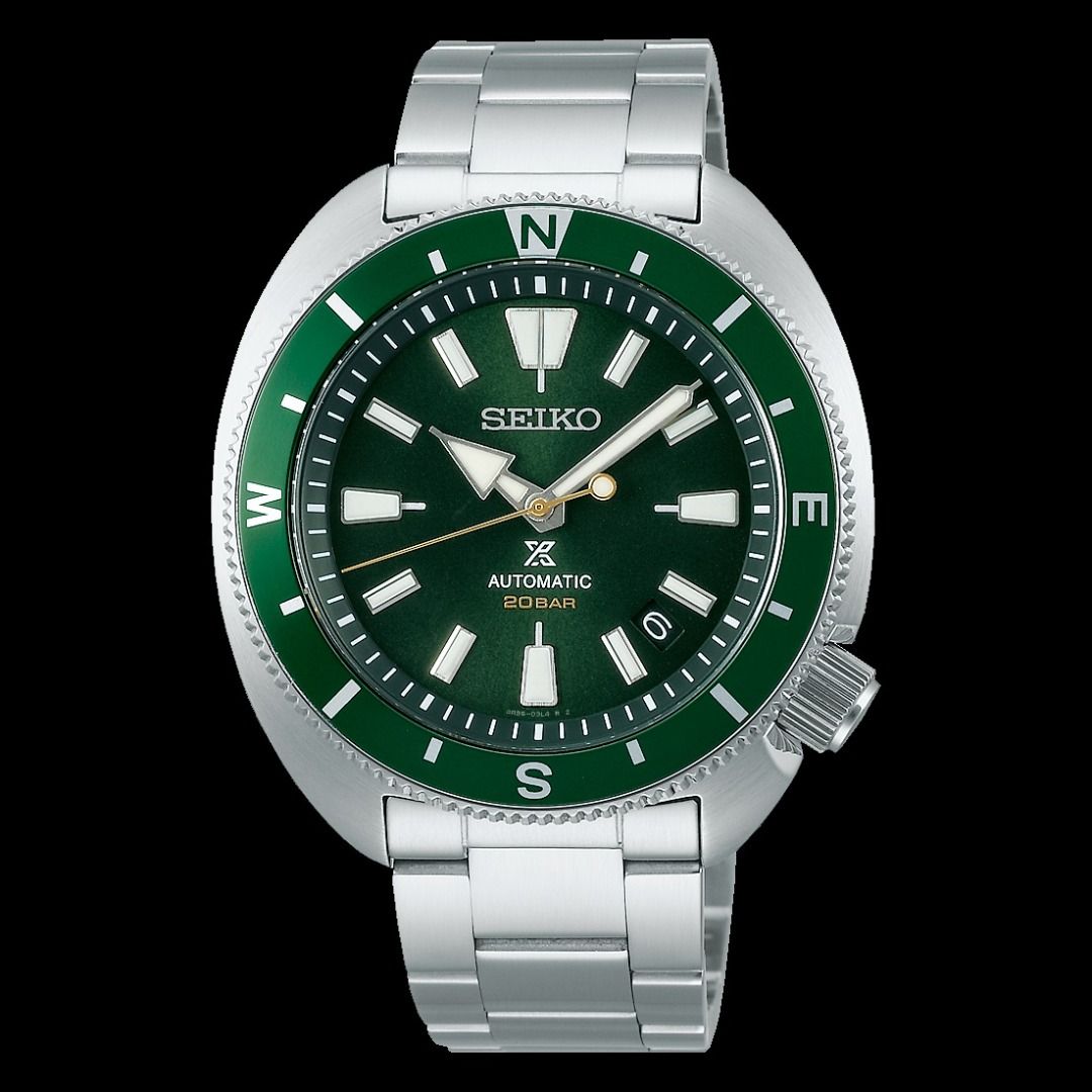 🔥🔥Seiko Prospex SRPH15K1 Land Tortoise Green Dial Green Compass Bezel  200m WR Case Size  HULK, Men's Fashion, Watches & Accessories,  Watches on Carousell
