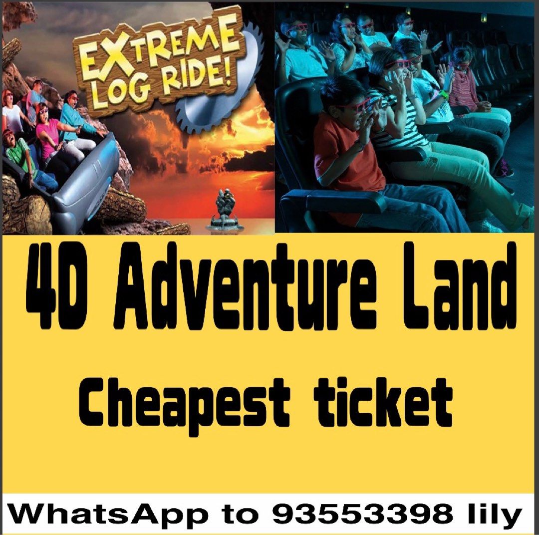 Sentosa 4D AdventureLand, Tickets & Vouchers, Local Attractions