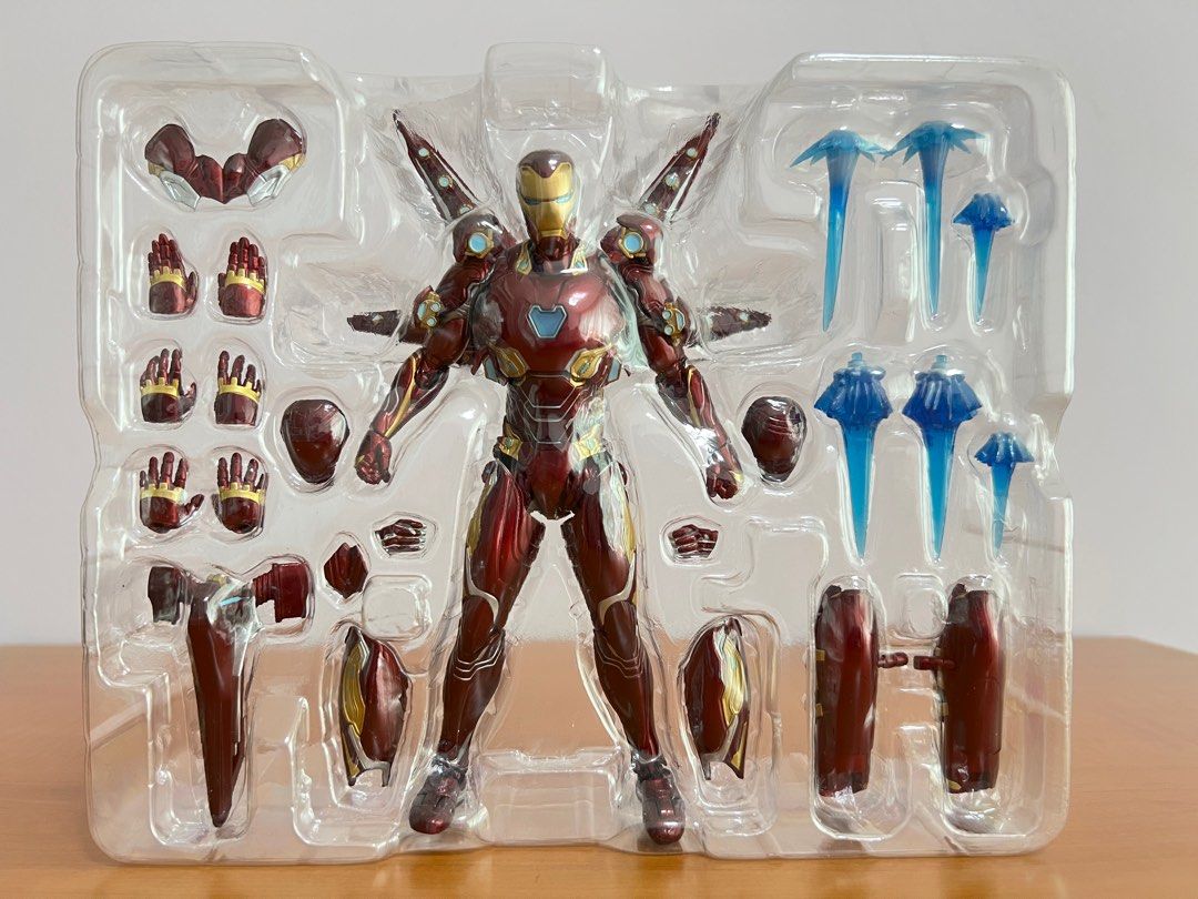 S.H Figuarts Avengers End Game Iron man mark 50 Nano Weapon set 2 ...