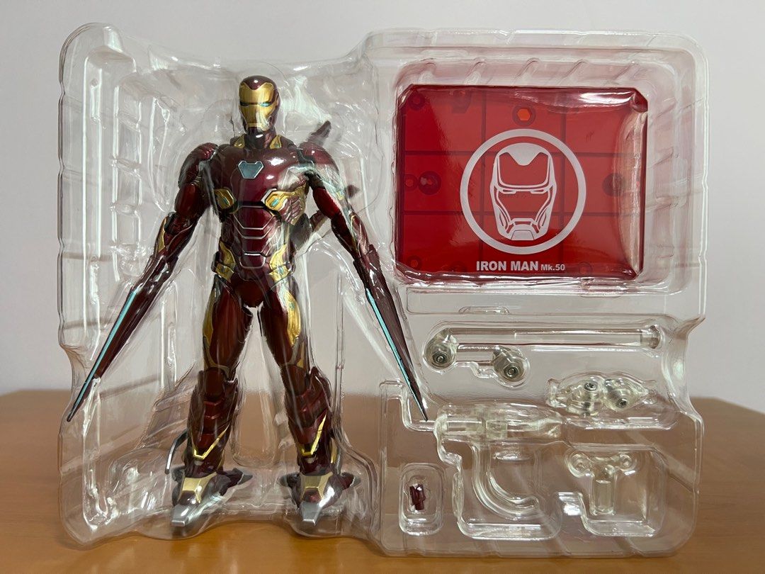 S.H Figuarts Avengers Infinity War Iron man Mark 50 Nano Weapon set ...