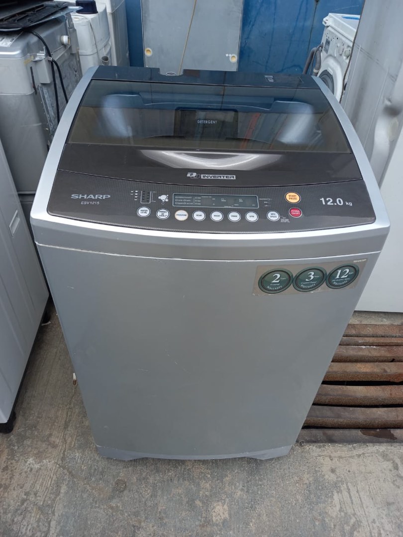 sharp inverter 12kg washing machine, TV & Home Appliances, Washing
