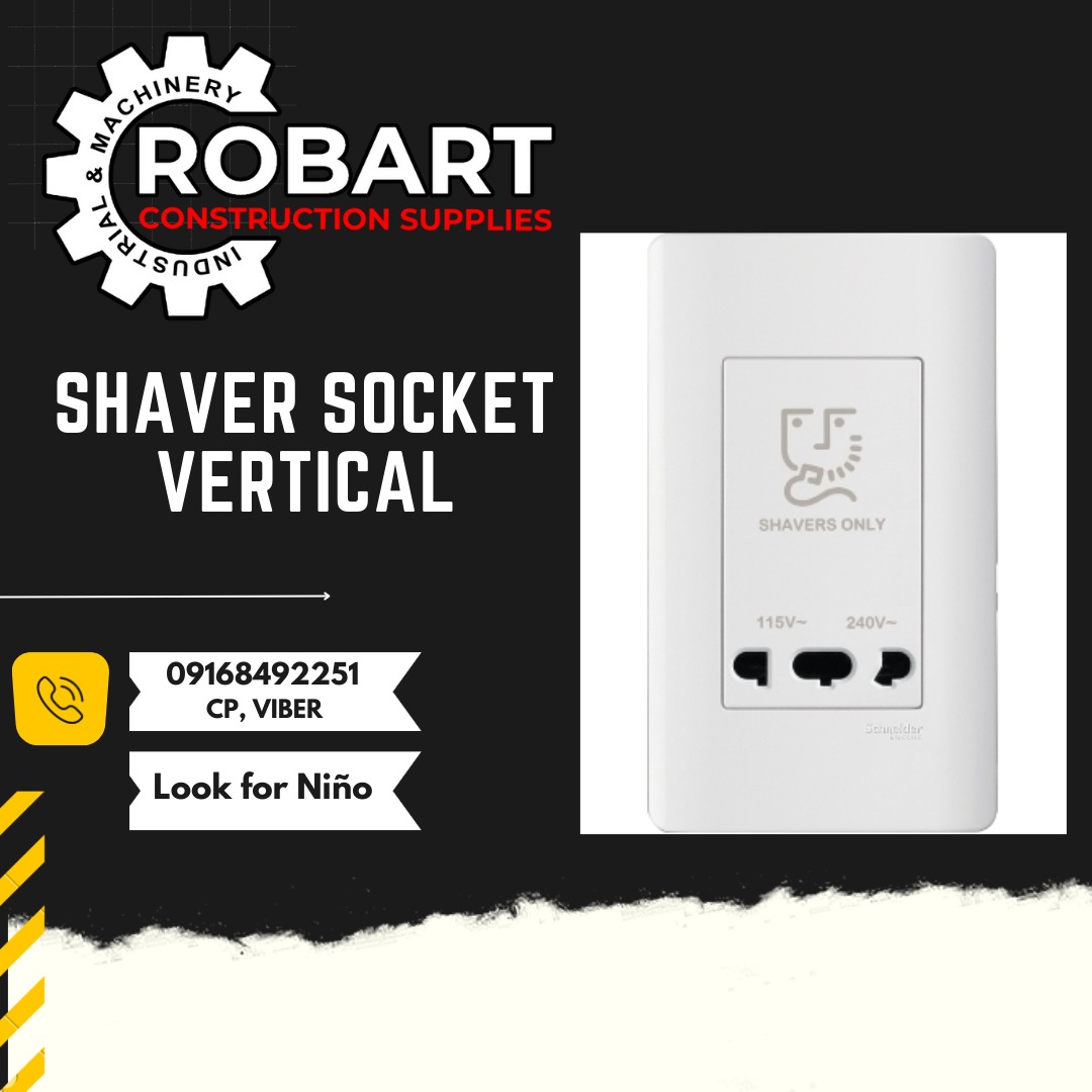 Shaver Socket (Vertical), Commercial & Industrial, Construction Tools ...