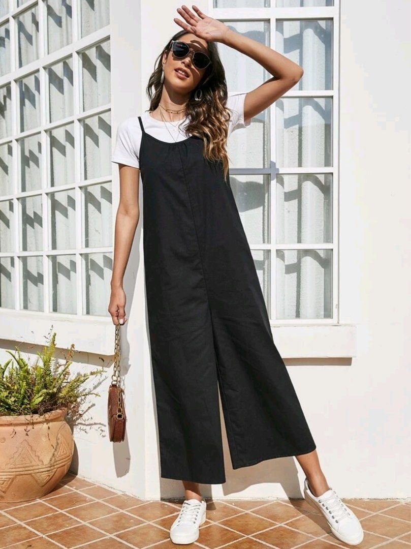 Solid cami jumpsuit deals