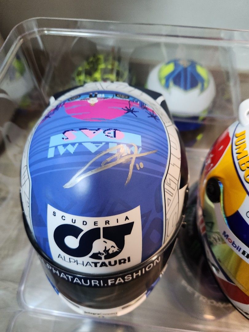 Pierre Gasly Signed 2022 Miami GP 12 Helmet, Hobbies & Toys