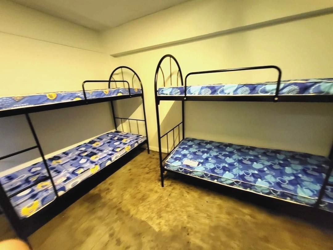 Single size Double Deck Metal Bed Frame. Bunk. For Siblings/ Dormitory