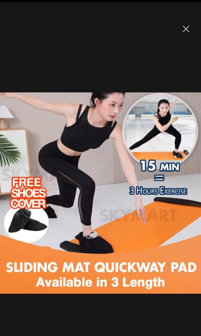 Sliding best sale workout mat