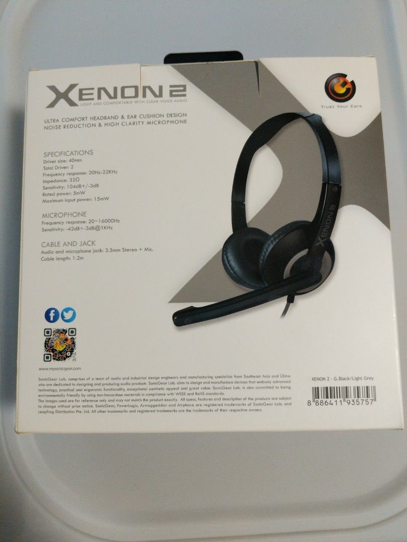 Sonicgear xenon 2 headset with 2025 mic