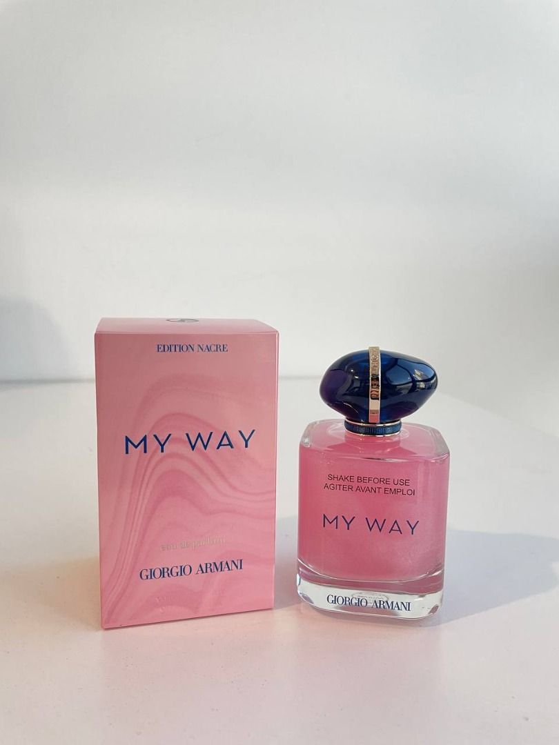 STOCK CLEARANCE] GIORGIO ARMANI MY WAY EDITION NACRE 90ML EDP FOR WOMEN,  Beauty & Personal Care, Fragrance & Deodorants on Carousell