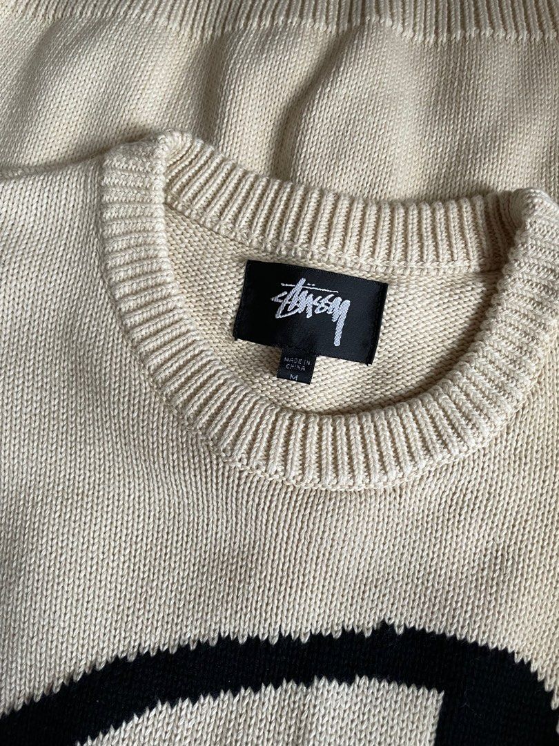 Stussy 22aw 冷衫sweater, 男裝, 運動服裝- Carousell