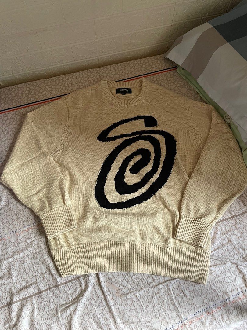 Stussy 22aw 冷衫sweater, 男裝, 運動服裝- Carousell