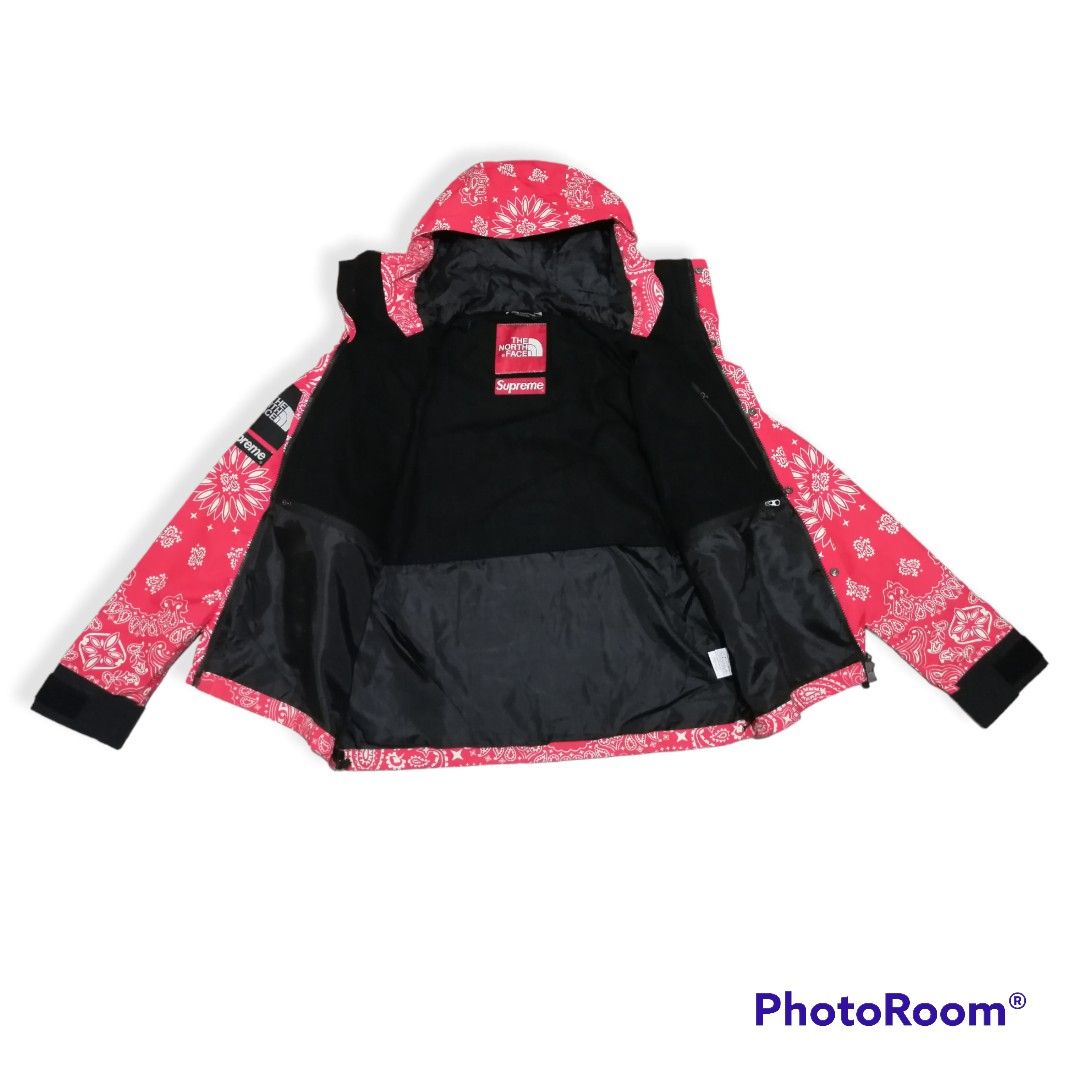 North face red bandana jacket deals