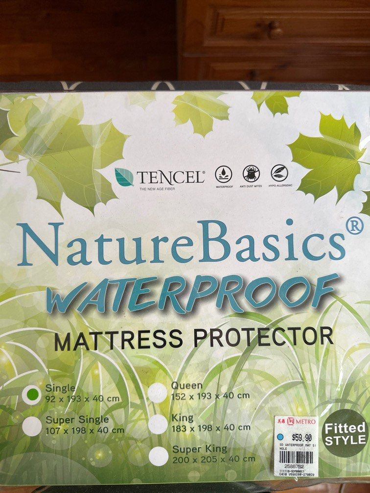 Tencel Waterproof Mattress Protector, Furniture & Home Living