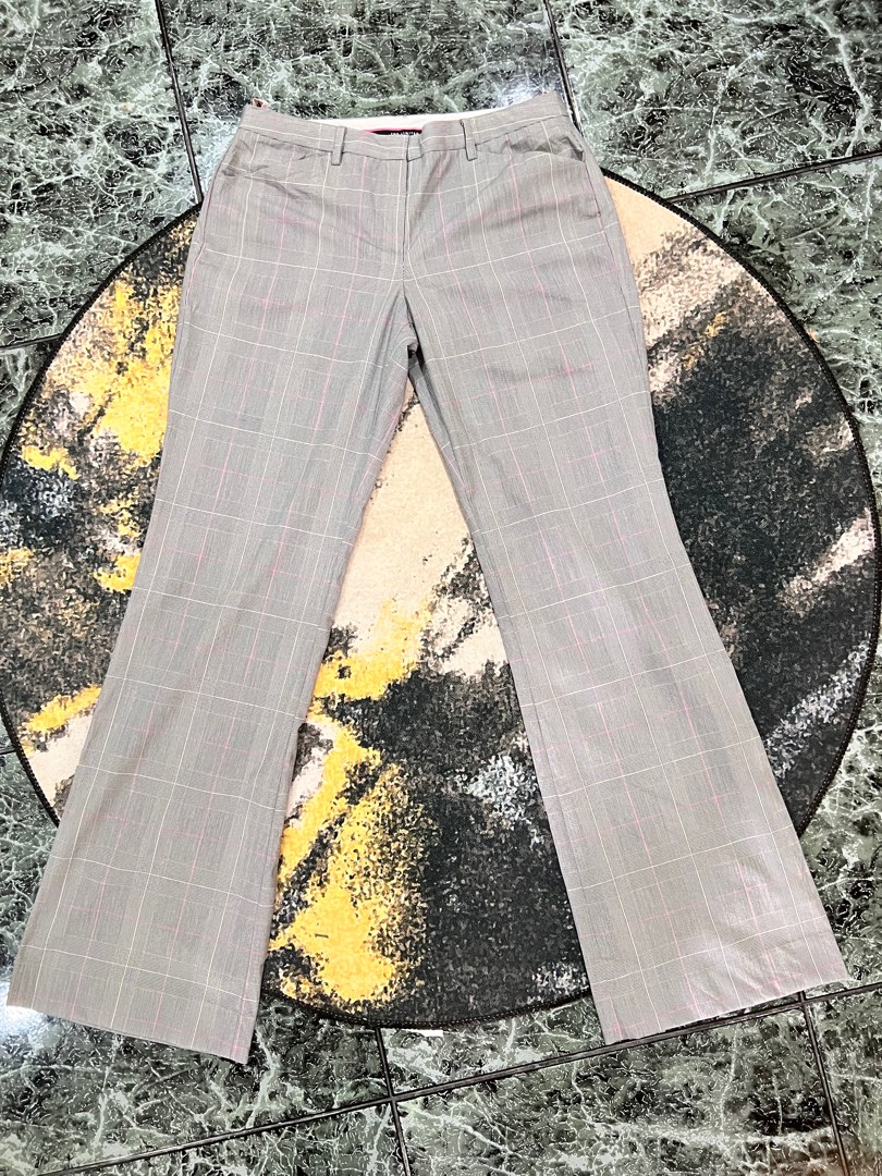 slim fit dress slacks Cassidy High Rise Straight Corduroy Pants