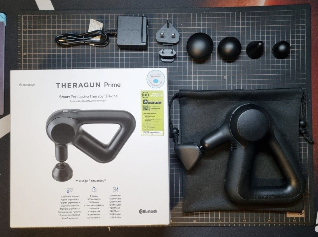 Theragun Prime with charger Dock and Wedge Attachment, Health