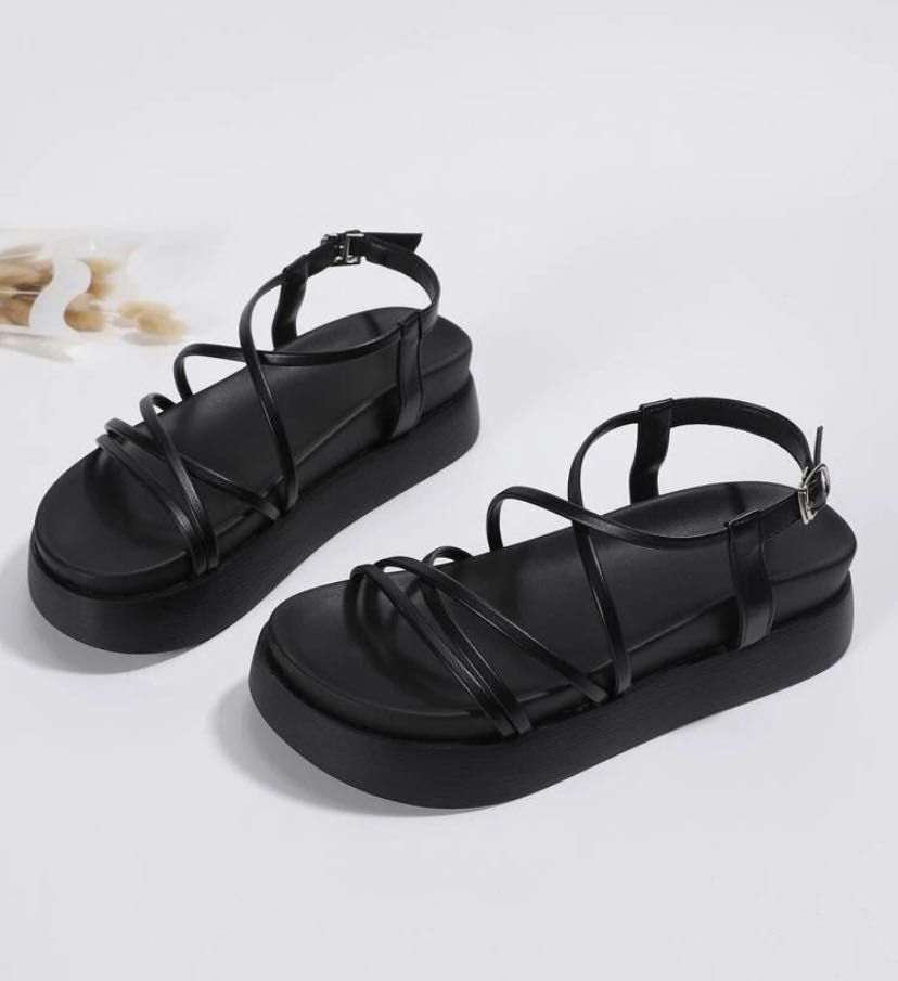 Thin strap new arrivals wedge sandals