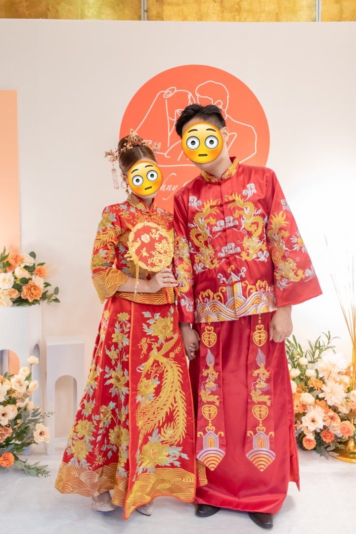 Traditional Han Chinese Wedding Dress Bridal Dress Hanfu Wedding Dress Qun  Kwa Xiuhe Dress Red Wedding Dress Ethereal Customisable - Etsy Norway