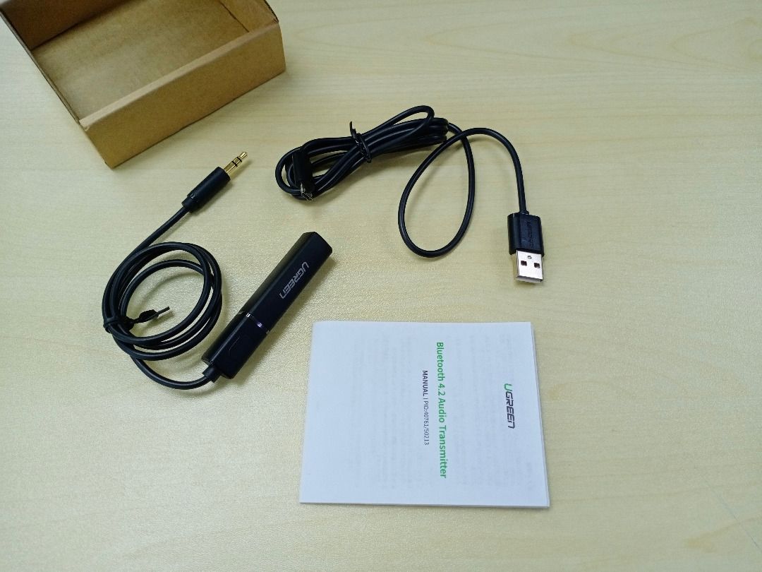 UGREEN Bluetooth 4.2 Audio Transmitter Dual Link Adapter can support 2