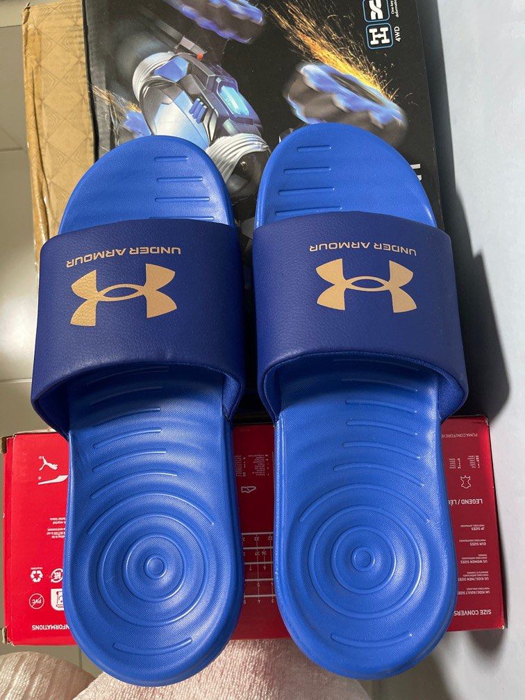 under armour sandals red