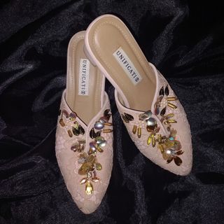UNIFICATIO Sepatu Heels/ selop pesta/ sendal lebaran SIZE 38