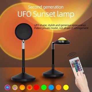 USB 180 度旋轉 16 型彩色氛圍鋁攝影背景日落投影燈帶遙控  mceckp USB 180 Degree Rotation 16 Type Color Atmosphere Aluminum Photographic Background Sunset Projector Lamp with Remote Control 裝飾燈 露營燈 補光燈 植物補光燈 閃光燈 氣氛燈 自拍補光燈 rgb補光燈 彩虹燈 投影燈 攝影燈 星空燈 月球燈 氛圍燈 打光燈 atmosphere light