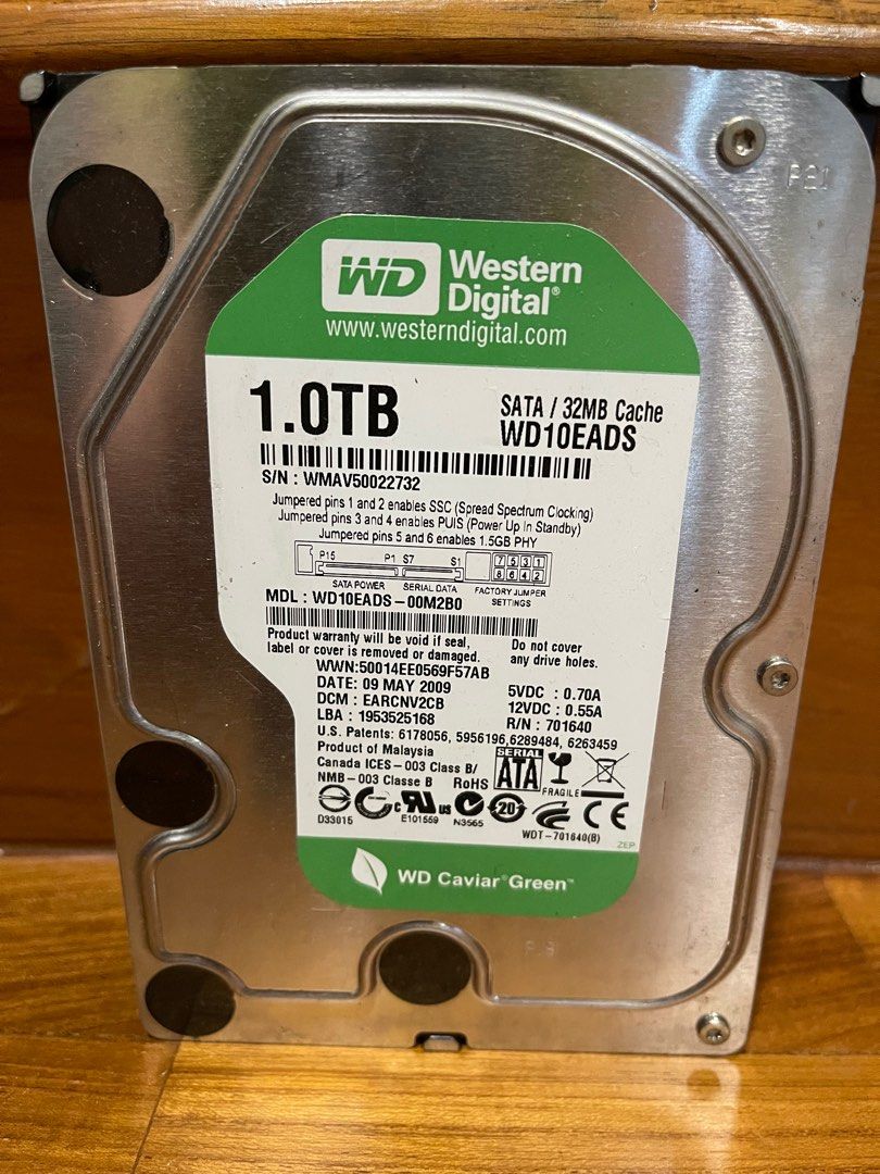 Wd caviar green discount 1tb