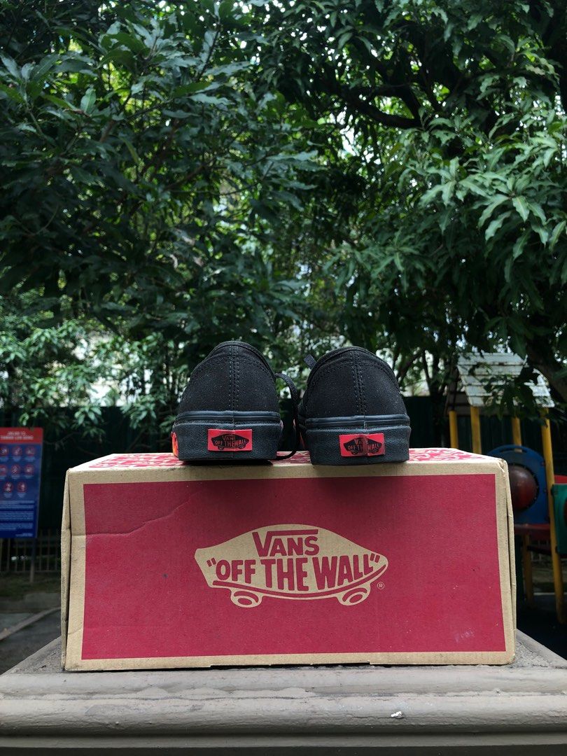 Vans Authentic Flame Wall Black Men s Fashion Footwear