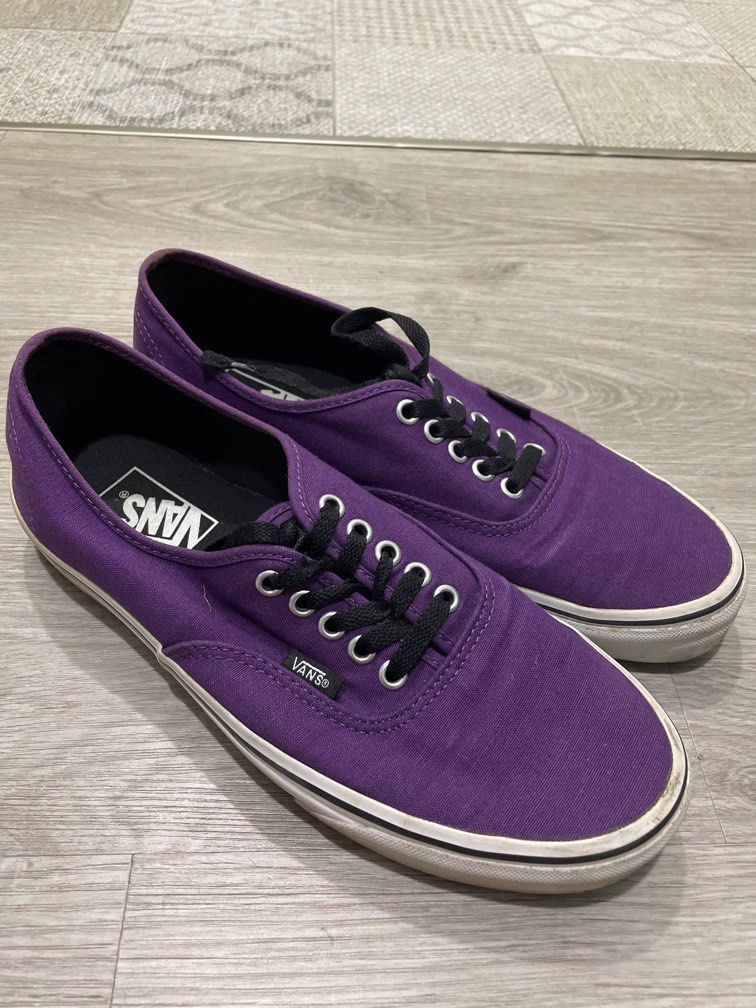 Purple low top vans outlet