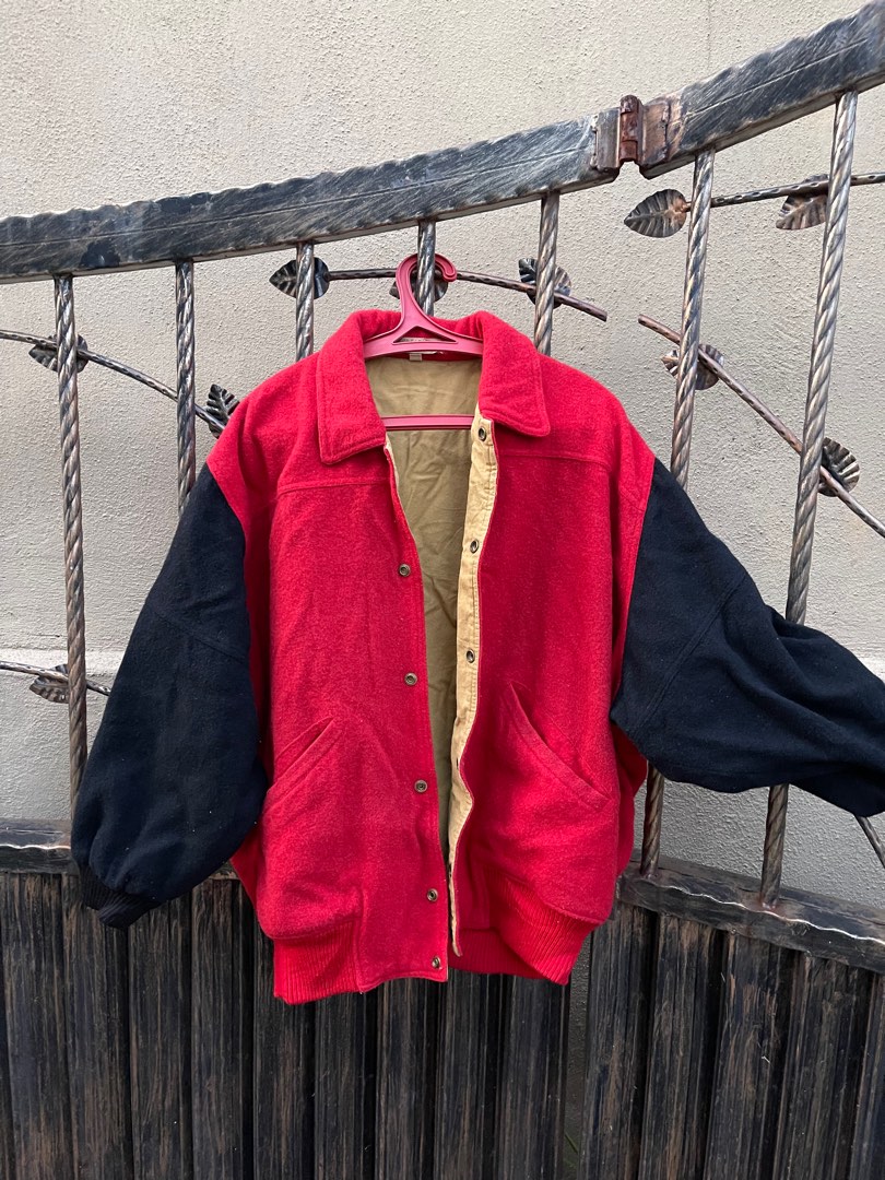 VARSITY JACKET COMBO + CARGO PANTS, Men's Fashion, Coats, Jackets and