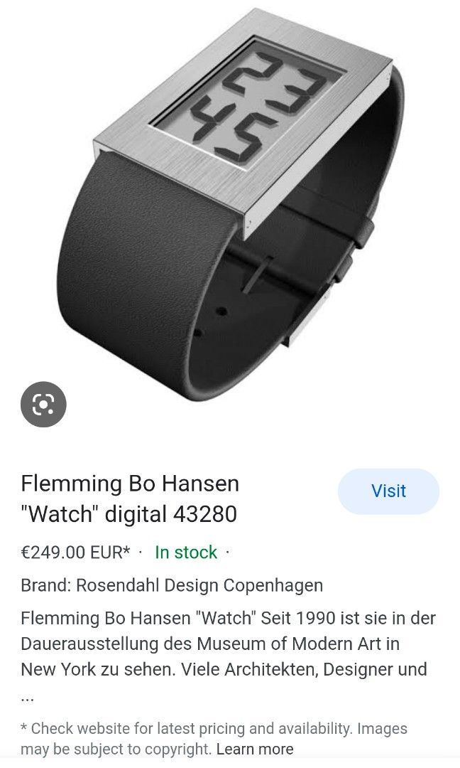 激安アウトレット!】 新品ventura flat flemming bo hansen watch
