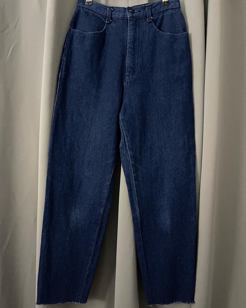 Vintage dark blue mom jeans, Women's Fashion, Bottoms, Jeans on Carousell