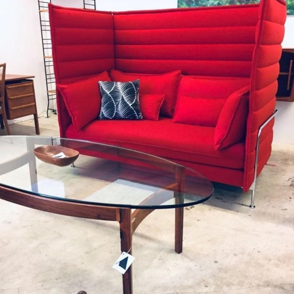 Vitra Alcove 2 Seater Highback Sofa Comfortable Sofa Reception Sofa Comfy Sofa Office Cubicle Sofa Office Furniture NewStar Furniture