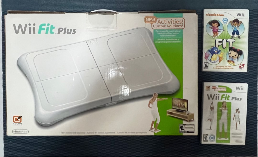 Wii Fit Plus Board + Games, Video Gaming, Video Games, Nintendo on