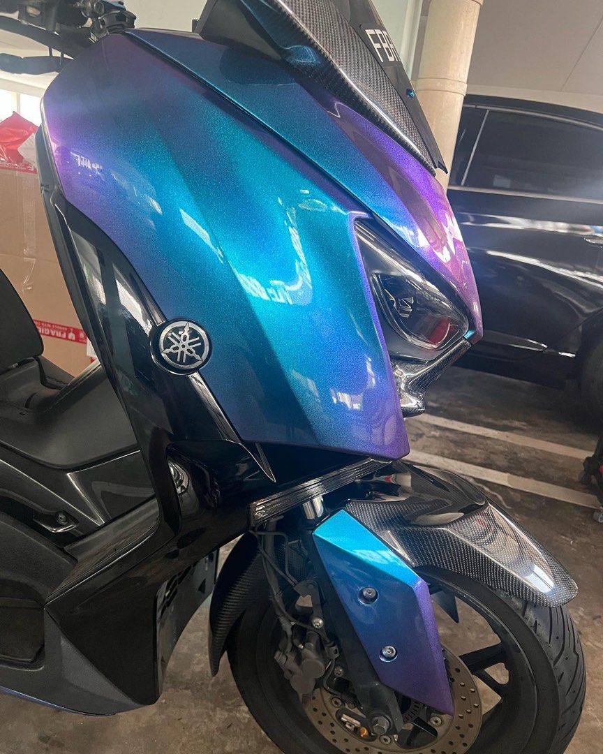 Xmax Color Repainted Xmax original Coverset + aikka repaint, Motorcycles, Motorcycle ...