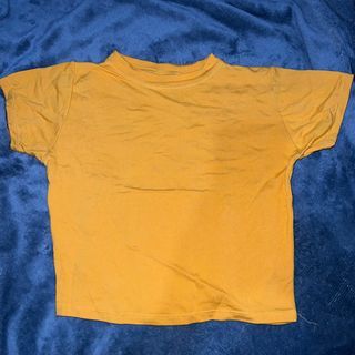 Yellow Basic Crop top