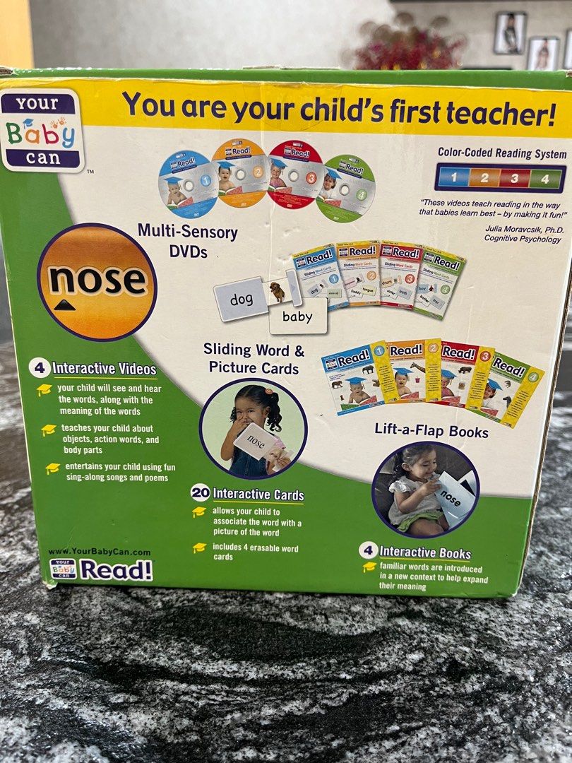 Your Baby can read! Flash cards and interactive cards, Babies & Kids