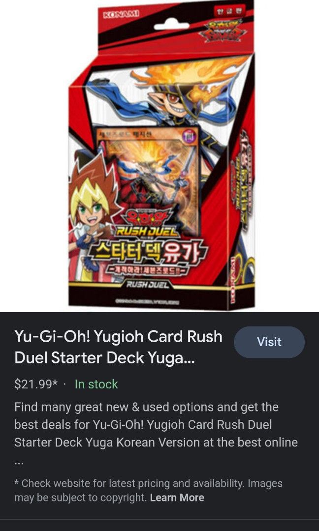 all types of yugioh decks Yugioh Rush Duel Double Star of the Assault!! Buy display Korean main image 0
