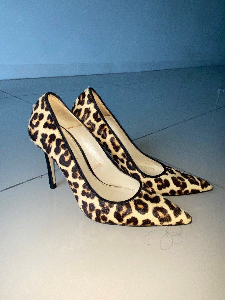 Zara Leopard Pointed Heels Women s Fashion Footwear Heels on