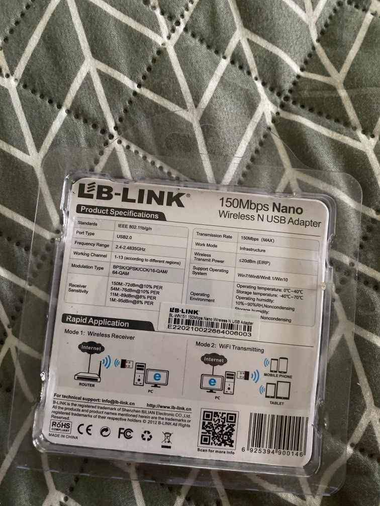 150 MBPS Nano Wireless N USB Adapter Wifi Receiver (Category: Other Accessories) located in Mandaluyong City. Submitted by masmntha (Listing ID 1209507634, Image 2). Description: .