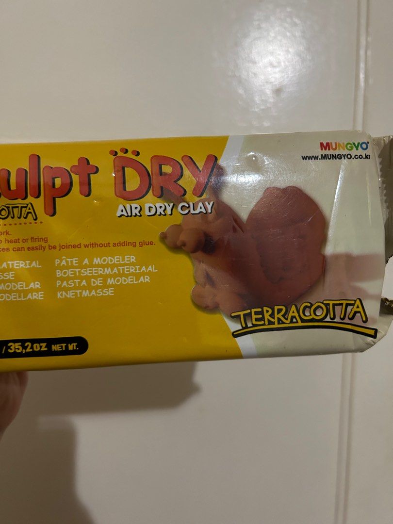 1kg Sculpt Air Dry Clay Terracotta, Hobbies & Toys, Stationery & Craft