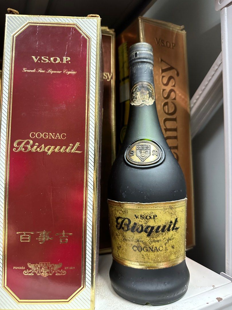 80年代百事吉bisquit vsop 700ml 祺昌代理, 嘢食& 嘢飲, 酒精
