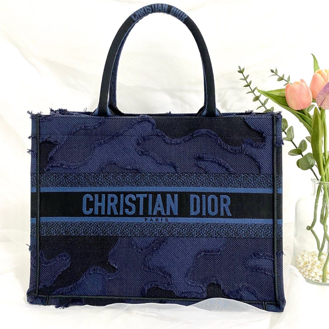 Christian Dior blue tote bag, Luxury, Bags & Wallets on Carousell