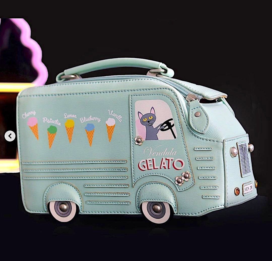 BNWT VENDULA Gelato Truck Vegan Leather Bag RRP USD 170 65
