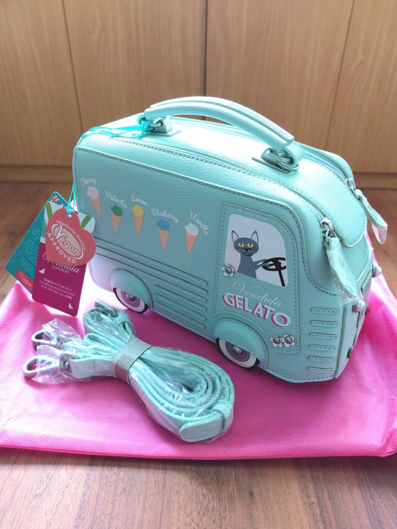 BNWT VENDULA Gelato Truck Vegan Leather Bag RRP USD 170 65