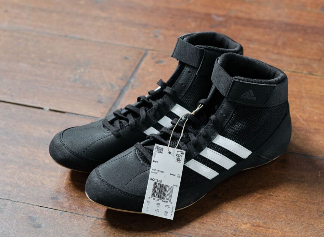 Adidas Mens HVC Wrestling Shoes Size 8.5 / 42.5, Sports Equipment