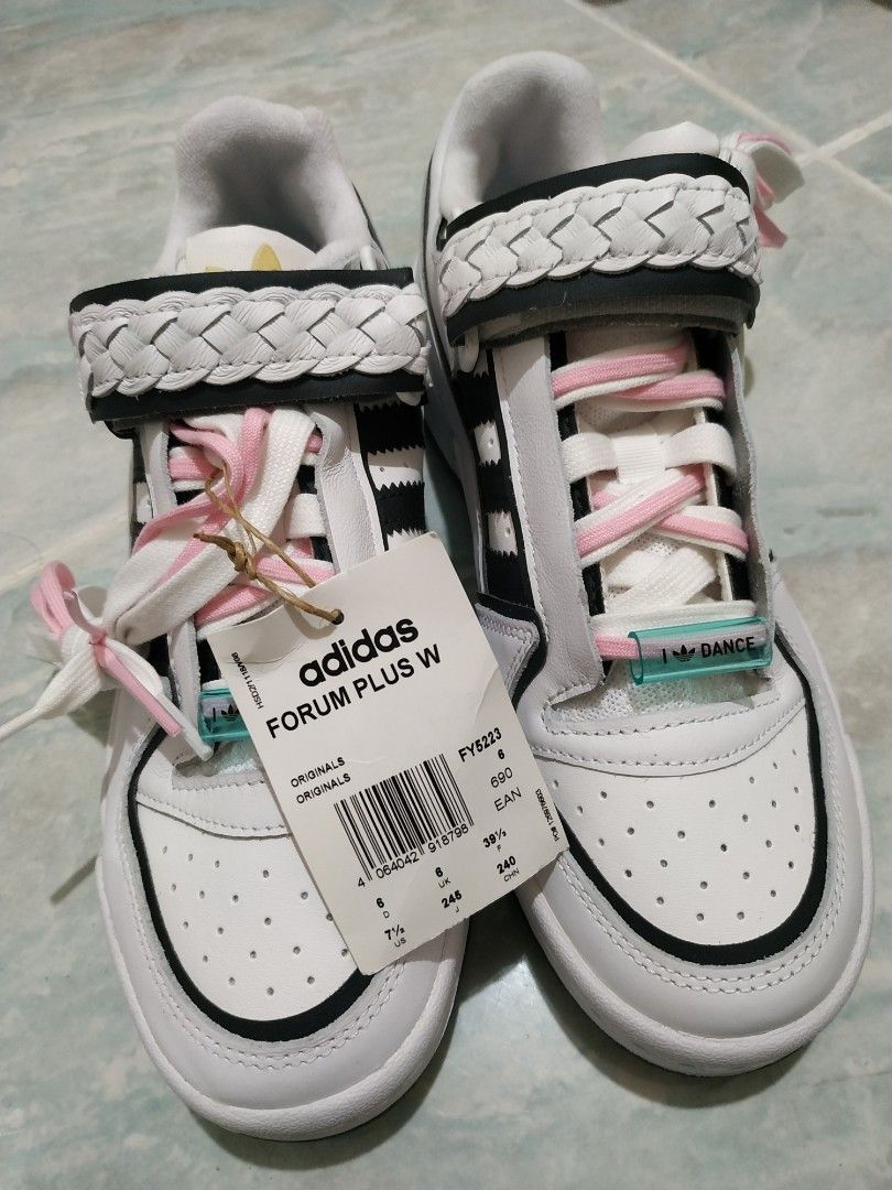 Adidas Forum Plus W Blackpink Lisa同款白色運動鞋波鞋, 女裝, 鞋, 波