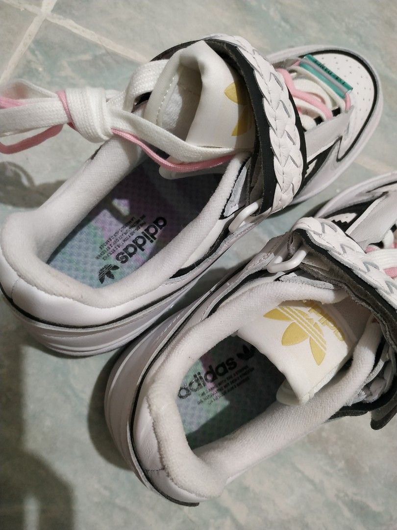 Adidas Forum Plus W Blackpink Lisa同款白色運動鞋波鞋, 女裝, 鞋, 波