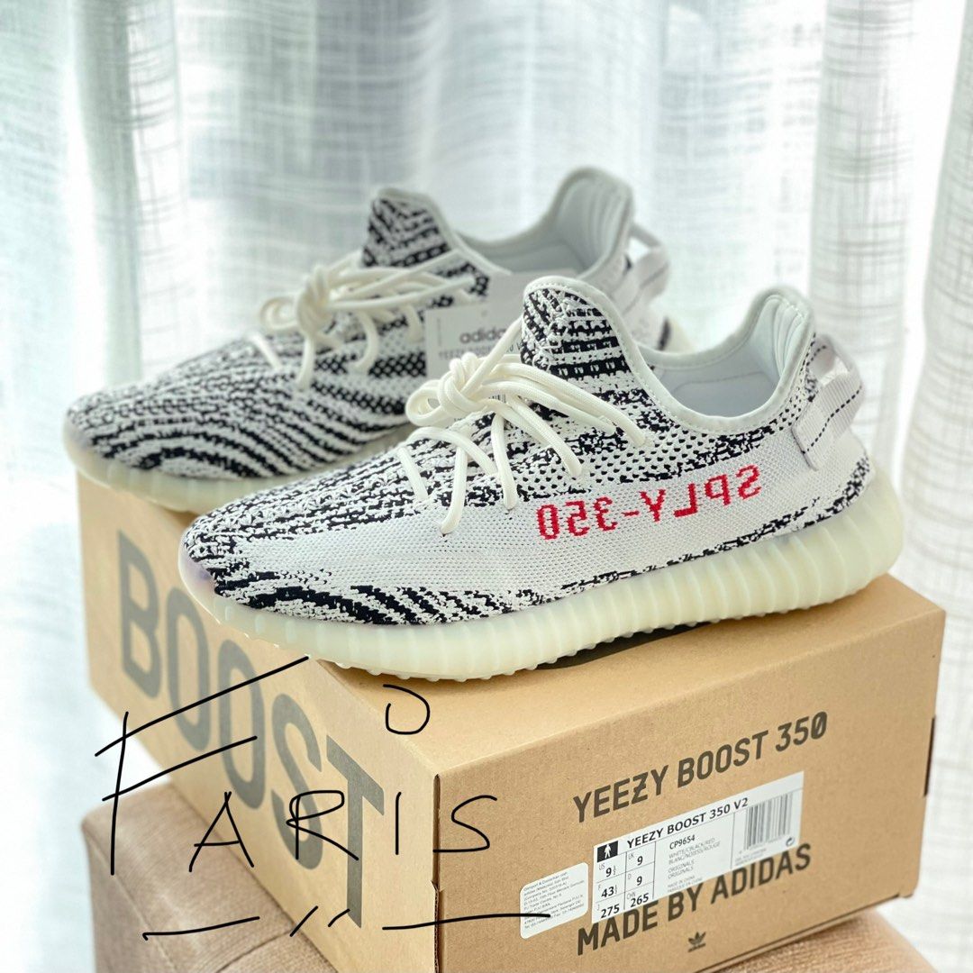 Yeezy best sale zebra 43