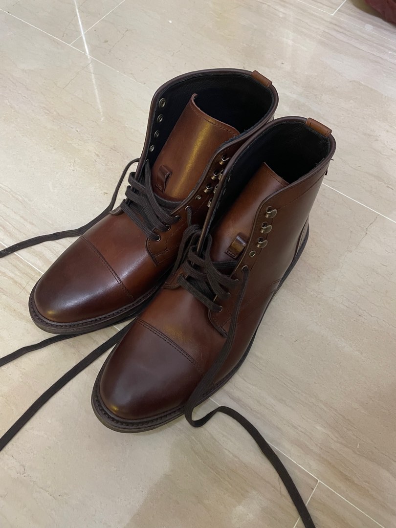 Allen edmonds landon boots leather
