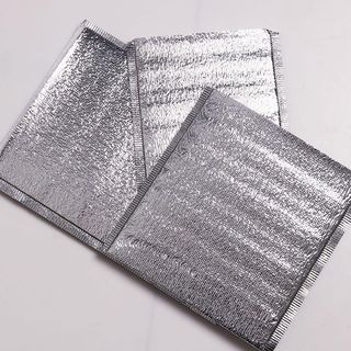 Aluminum Foil Insulated Food Storage Bag Thermal Cooler Silver 1.5 6