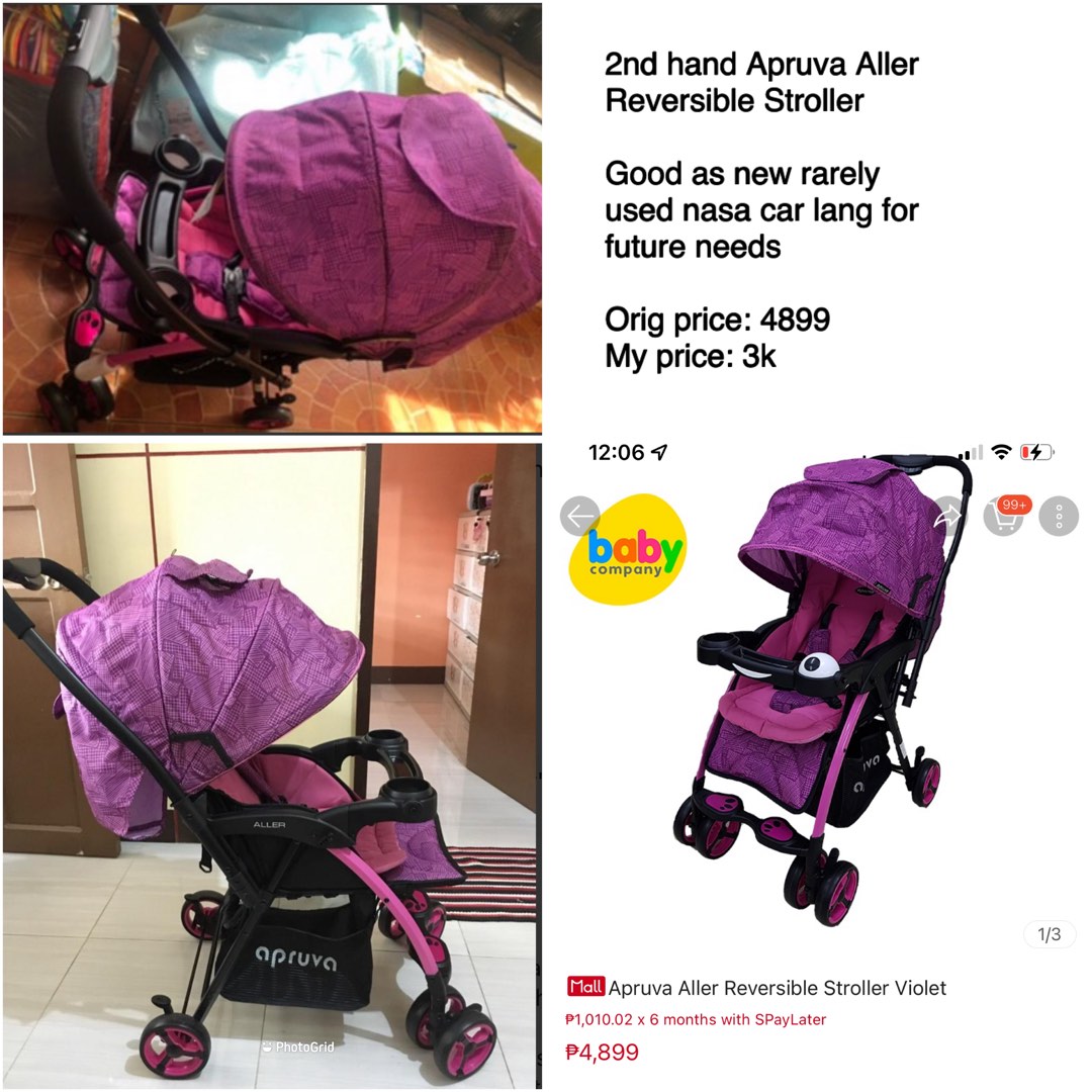 Apruva aller 2nd hand stroller, Babies & Kids, Going Out, Strollers on